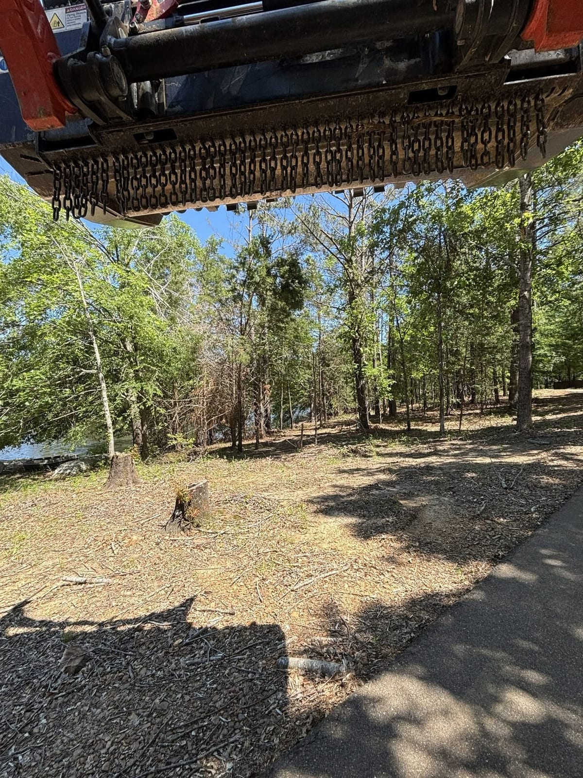 Forestry mulching in progress — Forestry Mulching in North Mississippi